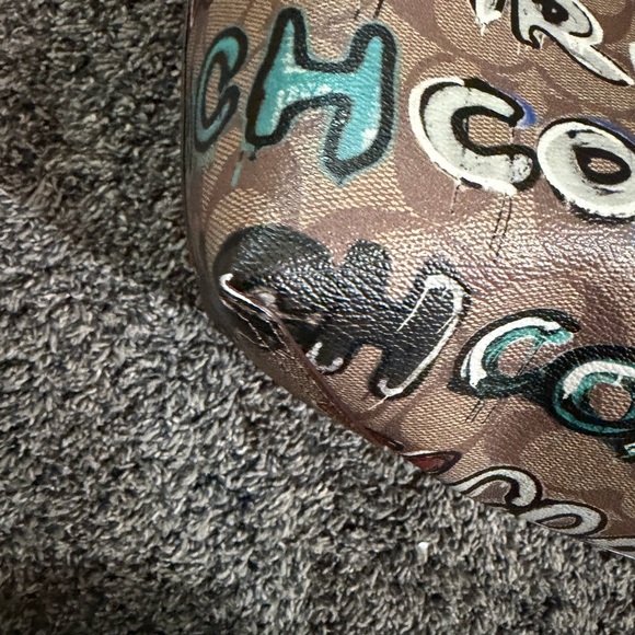 Coach Graffiti Multicolor Tote Bag - Picture 5 of 7